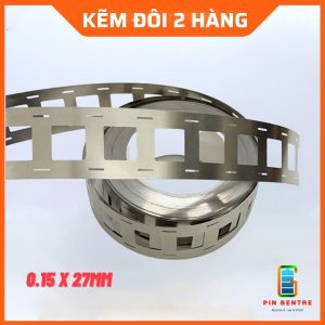 Kẽm đôi hàn cell Pin 0.15 - 0.2mm loại Thẳng và Xéo Pin 18650 ( Loại Tốt )