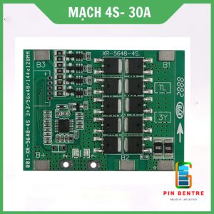 Mạch BMS 4S-30A 14.8V  Sạc/Xả và Bảo Vệ Pin Li-ion 3.7V