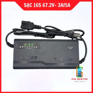 Sạc 16S 60V/67.2V  - 3A/5A dành cho Pin Li-ion công suất cao Có quạt
