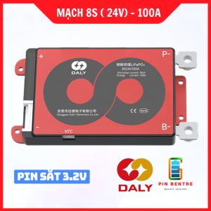 Mạch 8S ( 24V) 100A DalyBMS bảo vệ Pin LifePO4 3.2V chính hãng Daly