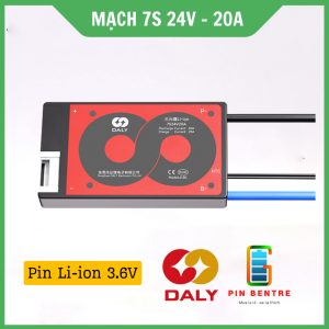 Mạch 7S 24V/29.4V - 20A BMS Daly cân bằng và bảo vệ Pin Li-ion 3.7V có NTC