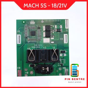 Mạch pin 5S 21V dành cho máy TQ chân sạc Adapter đứng (24mm)