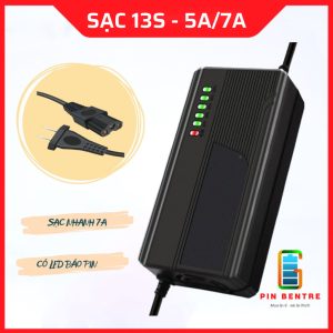 Bộ sạc pin 13S Li-Ion công suất cao 48V/54,6V Dòng 5A- 7A Có Tự Ngắt