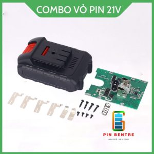 Combo vỏ và mạch pin TQ 5S1P 18V-21V jack sạc đứng [PBT1]