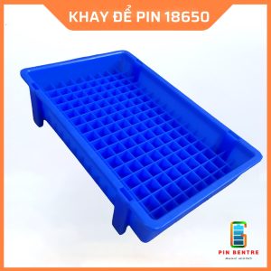 Khay nhựa chứa Pin 18650 có thể xếp chồng