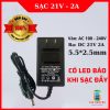 Sạc pin 5s 21V - 2A dùng cho pin Li-ion 18V dụng cụ cầm tay có LED báo đầy