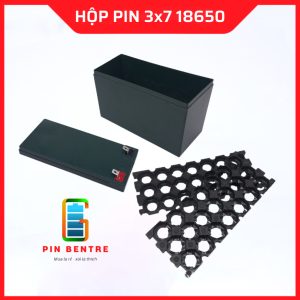 Vỏ bình ắc quy 12V 14Ah  sử dụng Pin 18650 3x7 Có Khung ( Chưa Pin )