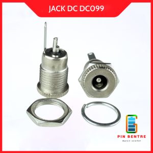 Jack DC DC099 loại 5.5x2.5mm kim loại công suất 10Ampe