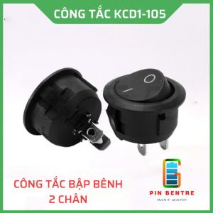 Công tắc bập bênh 2 chân KCD1-105 - 10Ampe lổ khoan 20mm