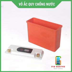 Vỏ bình ắc quy 12V Pin 30Ah - 52Ah chống nước có báo Pin