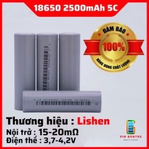 Cell Pin 18650 Lishen 2500mAh xả 10A Chính hãng hàng mới