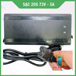 Sạc 73V - 5A / 8A dành cho Pin Sắt hệ 20S công suất cao 60V/73V Có Quạt