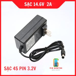 Sạc pin 4S 14.6V - 2A dùng cho pin Sắt có LED báo đầy