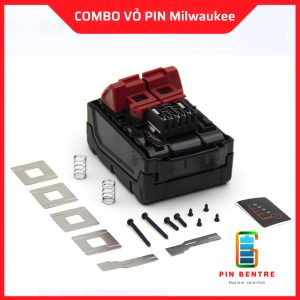 Combo Vỏ pin Milwaukee 5s 18v, lắp được 2 hàng 10 cell 18650