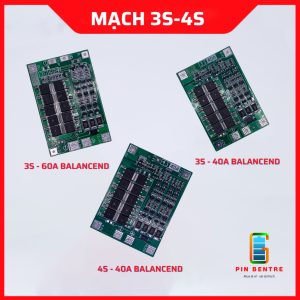 Mach 3s 4s 40A - 60A bảo vệ và cân bằng pin Lithium