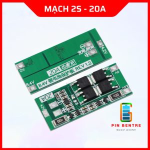 Mạch 2S - 20A Sạc và Bào Vệ Pin Li-ion 3.7V có cân bằng