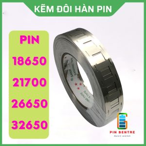 Kẽm đôi hàn cell Pin 18650-21700-26650-32650 kẽm 0.15mm