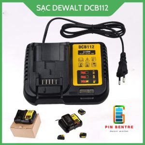 Bộ sạc Pin Dewalt DCB112 dùng cho pin Lithium 10.8V/12V/14.4V/18V/20V