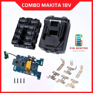 Combo Vỏ và Mạch Makita 5S2P 18v/21v nhận sạc Zin có báo Pin ( Chưa Pin)